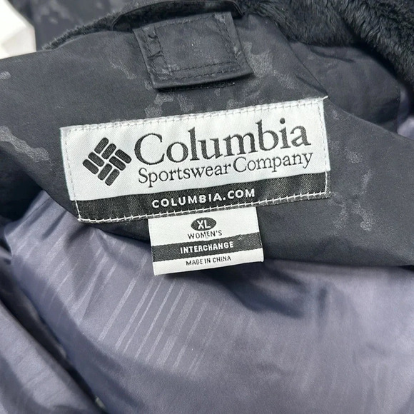 Columbia Whirlibird Coat Winter Snow Jacket Outershell Gray Black Womens Size XL - Picture 9 of 12